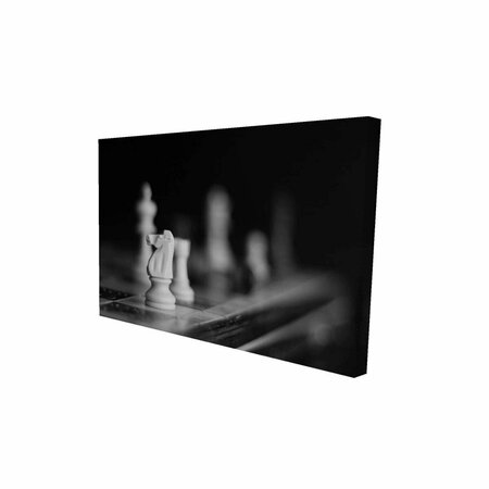 FONDO 12 x 18 in. Monochrome Chess Games-Print on Canvas FO2775401